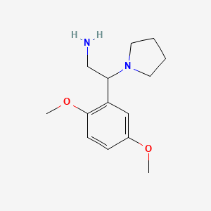 B1317409 2-(2,5-Dimethoxy-phenyl)-2-pyrrolidin-1-yl-ethylamine CAS No. 928000-90-2