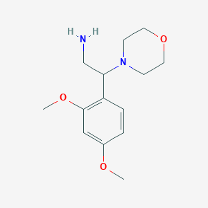 molecular formula C14H22N2O3 B1317412 2-(2,4-Dimethoxy-phenyl)-2-morpholin-4-yl-ethylamine CAS No. 928001-49-4