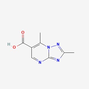 molecular formula C8H8N4O2 B1317424 2,7-二甲基-[1,2,4]三唑并[1,5-a]嘧啶-6-羧酸 CAS No. 108129-01-7