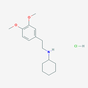 molecular formula C16H26ClNO2 B1317426 Cyclohexyl-[2-(3,4-dimethoxy-phenyl)-ethyl]-amine hydrochloride CAS No. 1052546-76-5