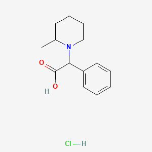 molecular formula C14H20ClNO2 B1317427 (2-甲基哌啶-1-基)-苯基乙酸盐酸盐 CAS No. 1036848-45-9