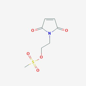 molecular formula C7H9NO5S B1317441 2-(2,5-二氧代-2,5-二氢-1H-吡咯-1-基)乙基甲磺酸盐 CAS No. 155863-36-8