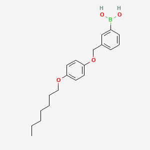 (3-((4-(Heptyloxy)phenoxy)methyl)phenyl)boronic acid
