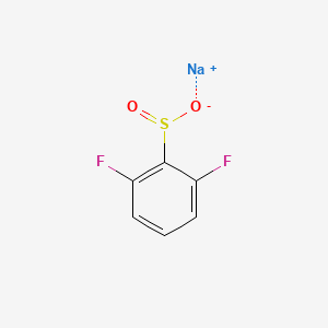 molecular formula C6H3F2NaO2S B13174526 2,6-Difluorobenzenesulfinic acid sodium salt 