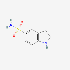 molecular formula C9H12N2O2S B1317455 2-Methylindoline-5-sulfonamide CAS No. 875163-03-4