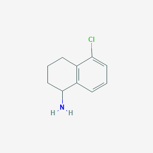 molecular formula C10H12ClN B1317458 5-Chloro-1,2,3,4-tetrahydronaphthalen-1-amine CAS No. 59376-81-7