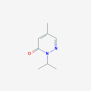molecular formula C8H12N2O B13174628 5-Methyl-2-(propan-2-yl)-2,3-dihydropyridazin-3-one 