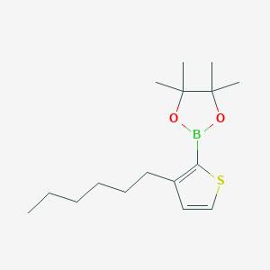 2-(3-Hexylthiophen-2-yl)-4,4,5,5-tetramethyl-1,3,2-dioxaborolane