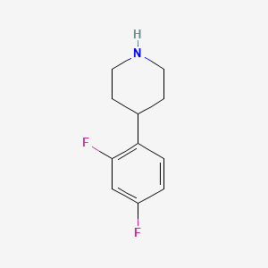 molecular formula C11H13F2N B1317474 4-(2,4-二氟苯基)哌啶 CAS No. 291289-50-4