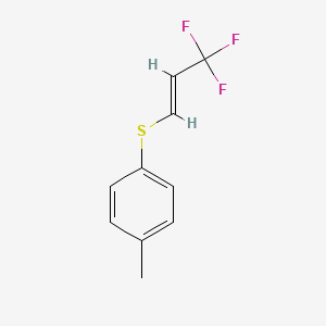 molecular formula C10H9F3S B1317480 [(3,3,3-Trifluoro-1-propen-1-yl)thio]toluene CAS No. 940881-02-7