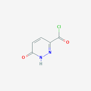 molecular formula C5H3ClN2O2 B1317487 6-Oxo-1,6-dihydropyridazine-3-carbonyl chloride CAS No. 57658-96-5