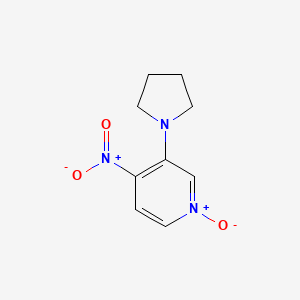 4-Nitro-3-(pyrrolidin-1-yl)pyridine 1-oxide