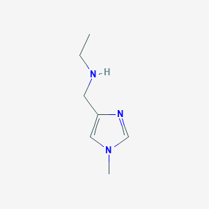 molecular formula C7H13N3 B13174987 ethyl[(1-methyl-1H-imidazol-4-yl)methyl]amine 