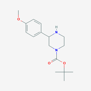 molecular formula C16H24N2O3 B1317502 Tert-butyl 3-(4-methoxyphenyl)piperazine-1-carboxylate CAS No. 886768-17-8