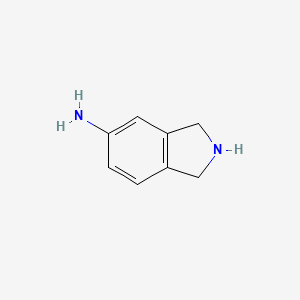 molecular formula C8H10N2 B1317517 异吲哚啉-5-胺 CAS No. 45766-35-6