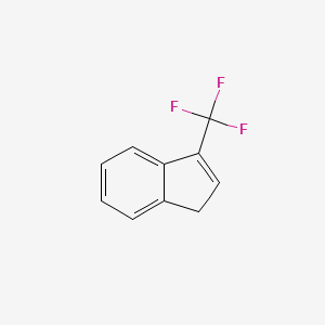 molecular formula C10H7F3 B1317521 3-(Trifluoromethyl)-1H-indene CAS No. 134391-57-4