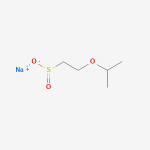 molecular formula C5H11NaO3S B13175281 Sodium 2-(propan-2-yloxy)ethane-1-sulfinate 