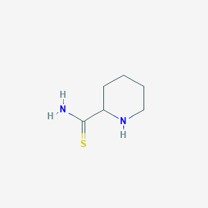 molecular formula C6H12N2S B13175292 Piperidine-2-carbothioamide CAS No. 1334146-09-6