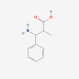 molecular formula C10H13NO2 B13175295 3-Amino-2-methyl-3-phenylpropanoic acid 