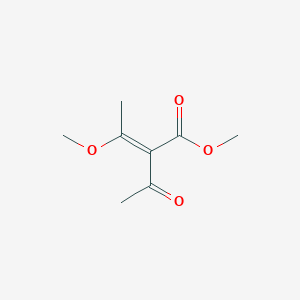 2-Acetyl-3-methoxy-but-2-enoic acid methyl ester
