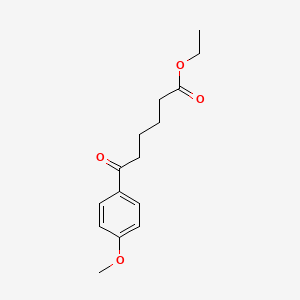 molecular formula C15H20O4 B1317543 Ethyl 6-(4-methoxyphenyl)-6-oxohexanoate CAS No. 42916-80-3