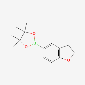 molecular formula C14H19BO3 B1317559 2-(2,3-Dihydrobenzofuran-5-yl)-4,4,5,5-tetramethyl-1,3,2-dioxaborolane CAS No. 937591-69-0