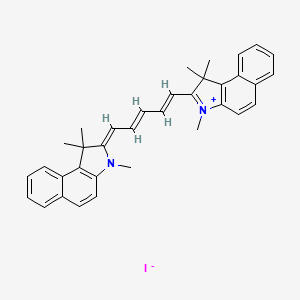 (2Z)-1,1,3-trimethyl-2-[(2E,4E)-5-(1,1,3-trimethylbenzo[e]indol-3-ium-2-yl)penta-2,4-dienylidene]benzo[e]indole;iodide