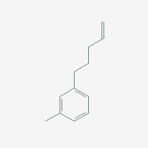 molecular formula C12H16 B1317563 5-(3-甲基苯基)-1-戊烯 CAS No. 51125-15-6
