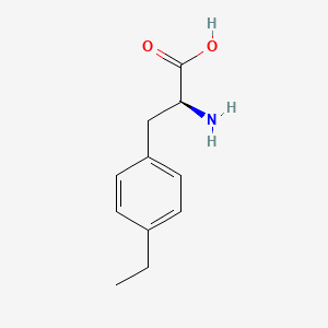 molecular formula C11H15NO2 B1317580 (S)-2-amino-3-(4-ethylphenyl)propanoic acid CAS No. 4313-70-6