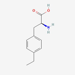 molecular formula C11H15NO2 B1317580 （S）-2-氨基-3-(4-乙基苯基)丙酸 CAS No. 4313-70-6