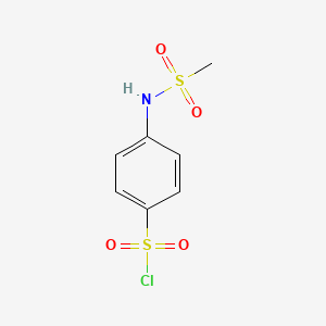 molecular formula C7H8ClNO4S2 B1317583 4-[(Methylsulfonyl)amino]benzenesulfonyl chloride CAS No. 93345-21-2