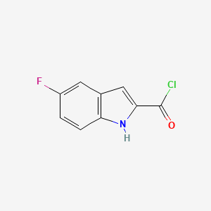molecular formula C9H5ClFNO B1317614 5-Fluoro-1H-indole-2-carbonyl chloride CAS No. 79112-09-7
