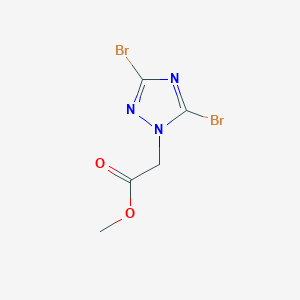 methyl (3,5-dibromo-1H-1,2,4-triazol-1-yl)acetate