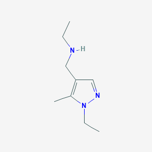 N-[(1-ethyl-5-methyl-1H-pyrazol-4-yl)methyl]ethanamine