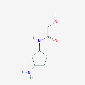 molecular formula C8H16N2O2 B13176513 N-(3-Aminocyclopentyl)-2-methoxyacetamide 