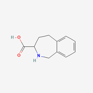 molecular formula C11H13NO2 B13176580 2,3,4,5-tetrahydro-1H-2-benzazepine-3-carboxylic acid 