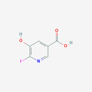molecular formula C6H4INO3 B1317664 5-Hydroxy-6-iodopyridine-3-carboxylic acid CAS No. 59288-39-0