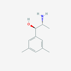 molecular formula C11H17NO B13176683 (1R,2R)-2-Amino-1-(3,5-dimethylphenyl)propan-1-ol 