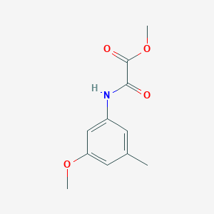 molecular formula C11H13NO4 B13176688 Methyl [(3-methoxy-5-methylphenyl)carbamoyl]formate 