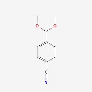 molecular formula C10H11NO2 B1317669 4-(Dimethoxymethyl)benzonitrile CAS No. 90921-71-4