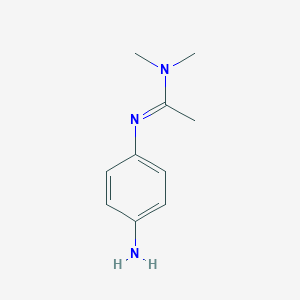 molecular formula C10H15N3 B131767 Ethanimidamide, N'-(4-aminophenyl)-N,N-dimethyl- CAS No. 35556-08-2