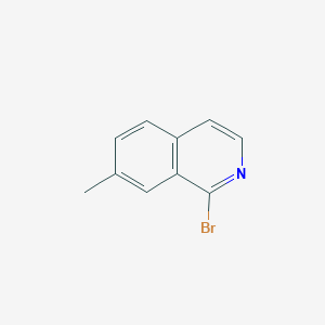 molecular formula C10H8BrN B13176730 1-Bromo-7-methylisoquinoline 