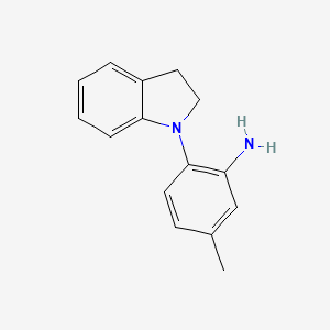 2-(2,3-Dihydro-1H-indol-1-YL)-5-methylphenylamine