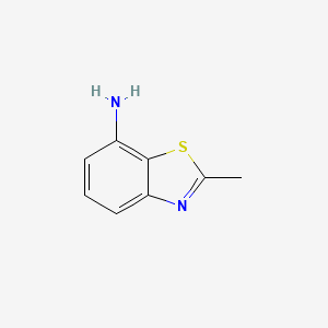 molecular formula C8H8N2S B1317681 7-Amino-2-methylbenzothiazole CAS No. 5036-87-3