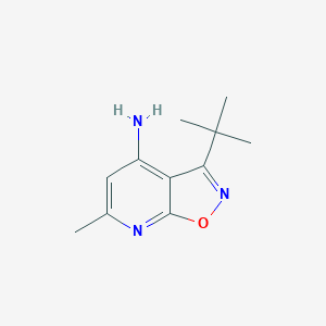 molecular formula C11H15N3O B13176837 3-tert-Butyl-6-methyl-[1,2]oxazolo[5,4-b]pyridin-4-amine 
