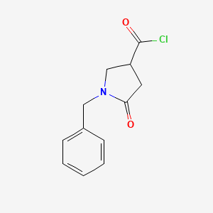 molecular formula C12H12ClNO2 B1317690 1-Benzyl-5-oxopyrrolidine-3-carbonyl chloride CAS No. 114368-05-7