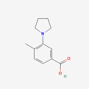 4-Methyl-3-pyrrolidin-1-yl-benzoic acid