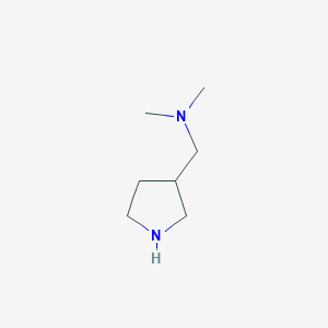 molecular formula C7H16N2 B1317694 N,N-Dimethyl-1-(pyrrolidin-3-yl)methanamine CAS No. 99724-17-1