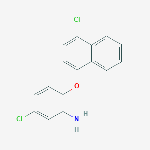 5-Chloro-2-[(4-chloro-1-naphthyl)oxy]aniline