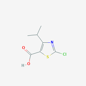 molecular formula C7H8ClNO2S B13177077 2-Chloro-4-(1-methylethyl)-1,3-thiazole-5-carboxylic acid CAS No. 1194374-34-9